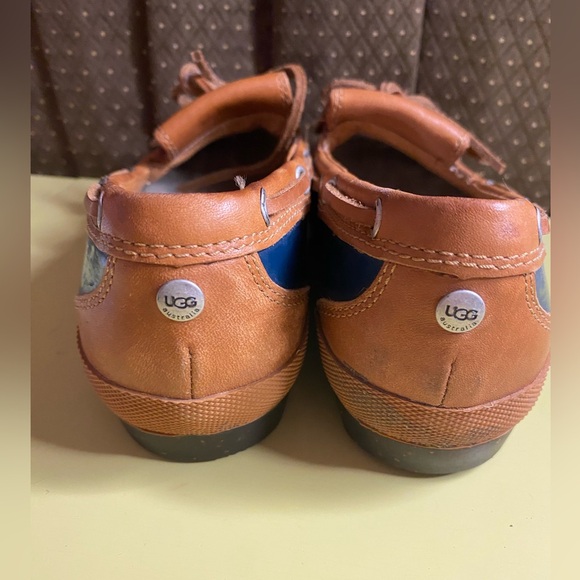 UGG Australia blue/brown duck shoes-sz 6 - Picture 4 of 6